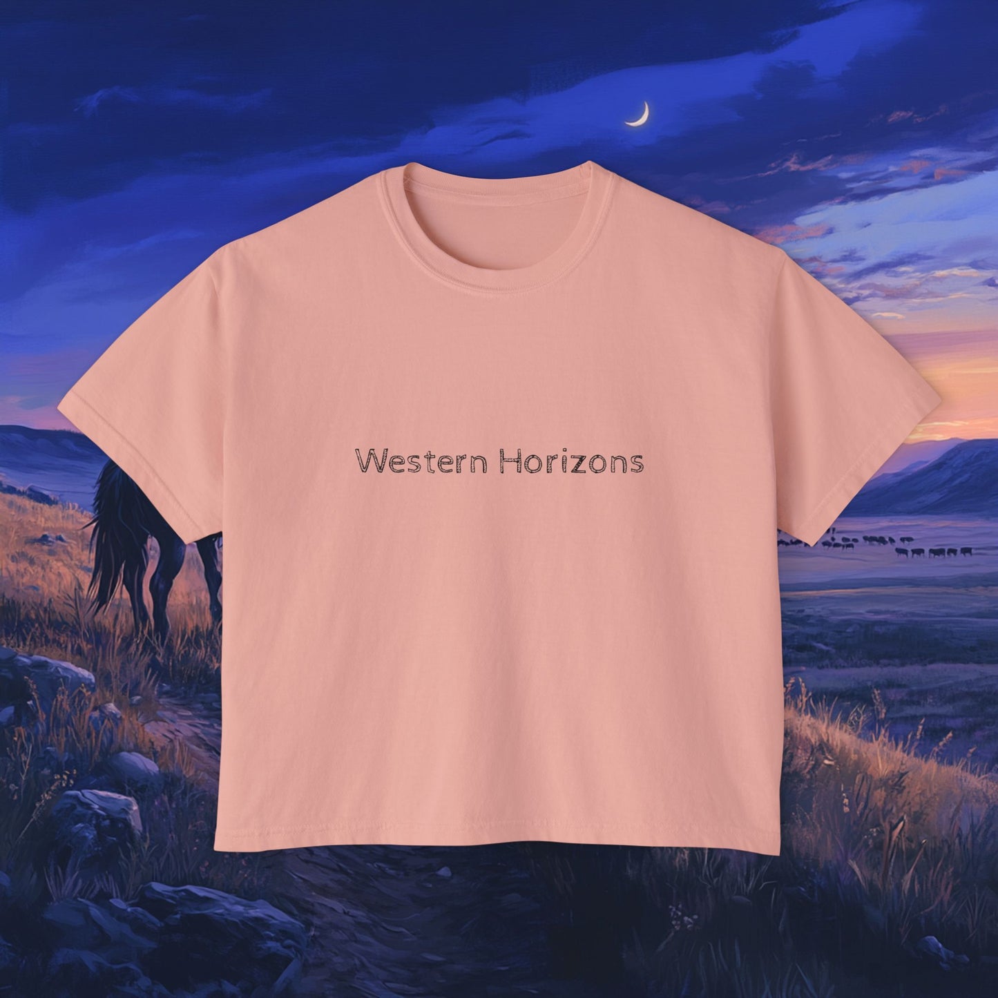 Twilight Cowboy Boxy Tee