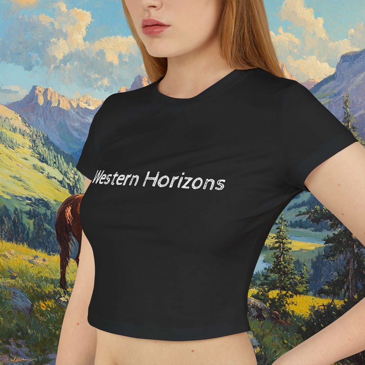 Starin' Cowboy Crop Top