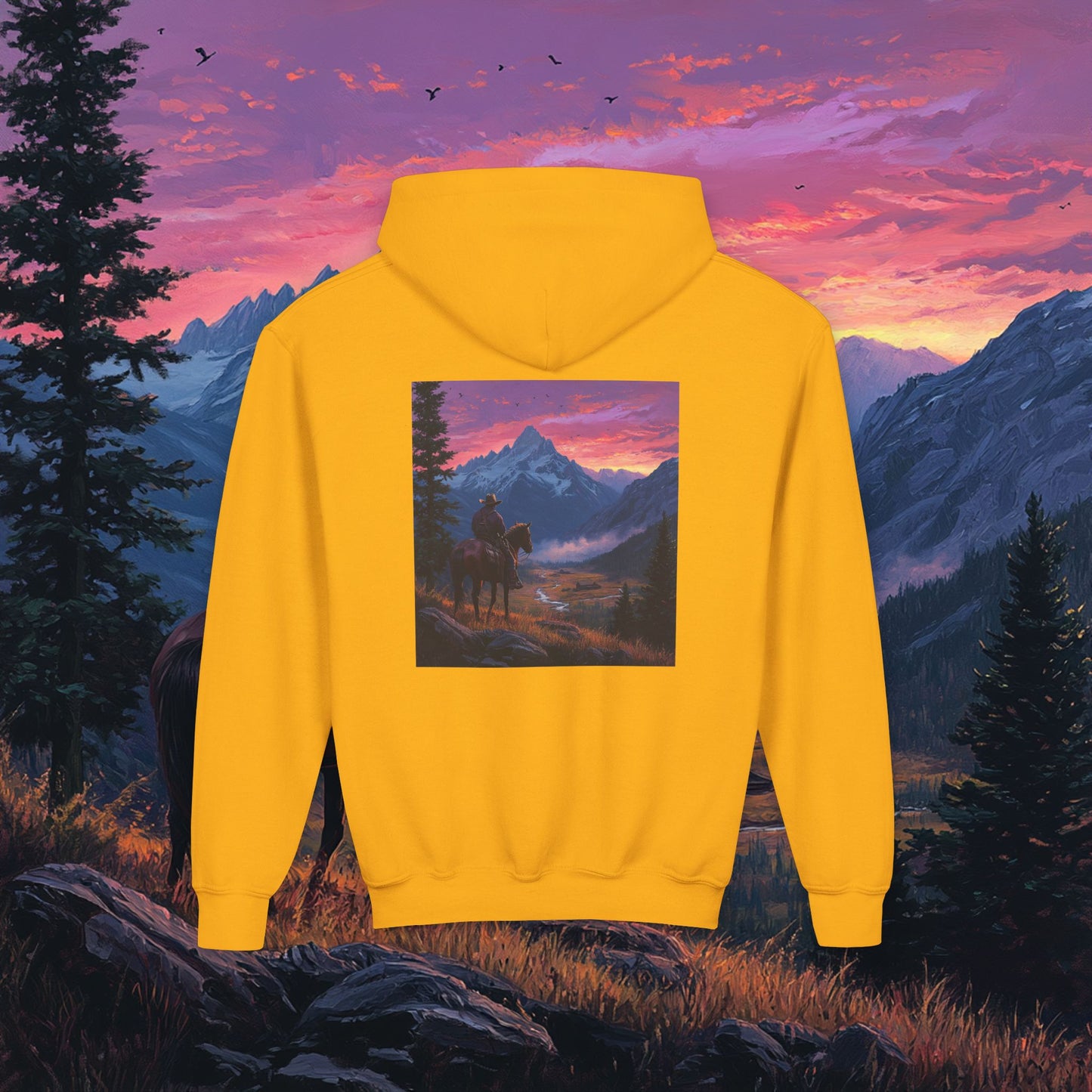 Pink Skies Kids Hoodie