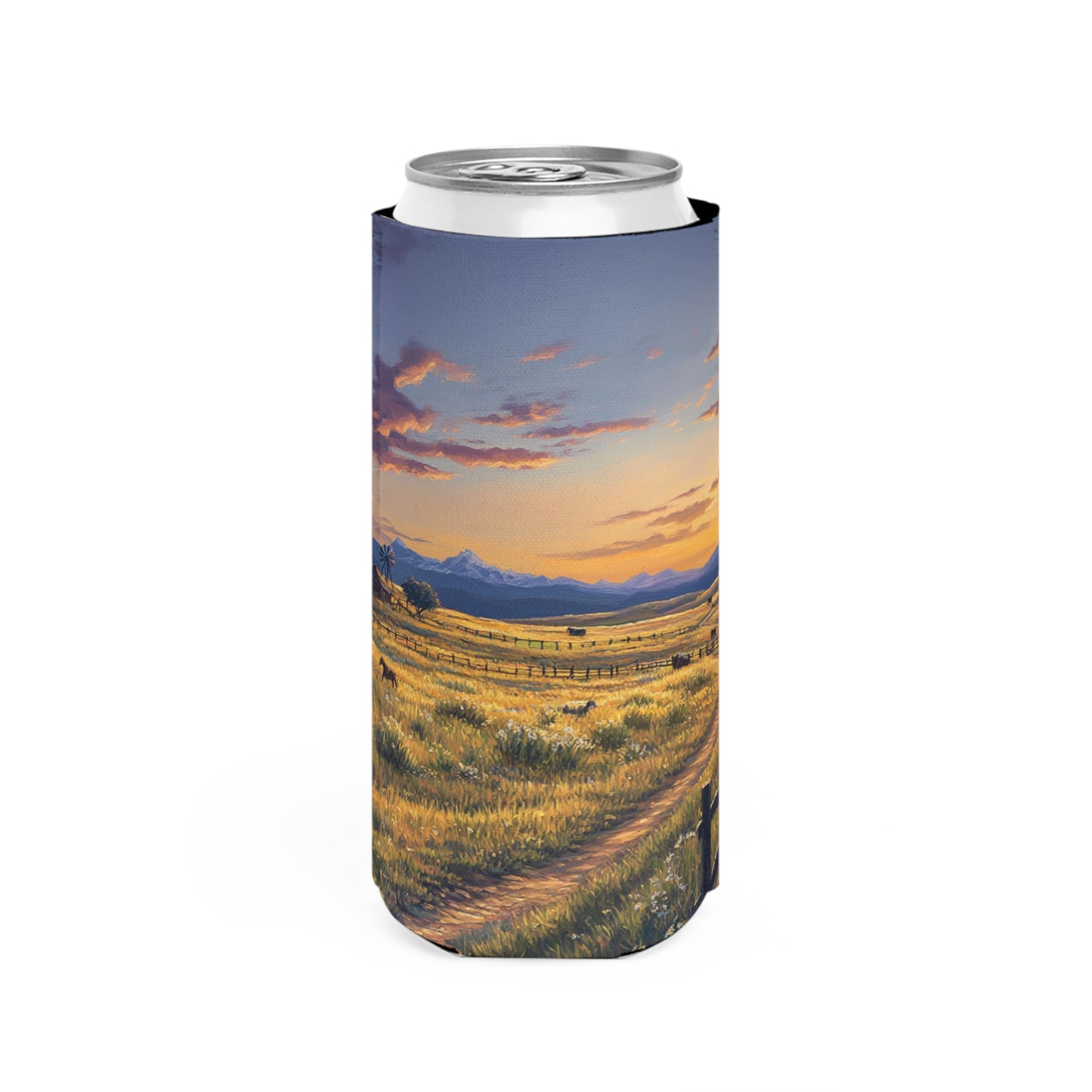 Plains Sunset Slim Can Koozie