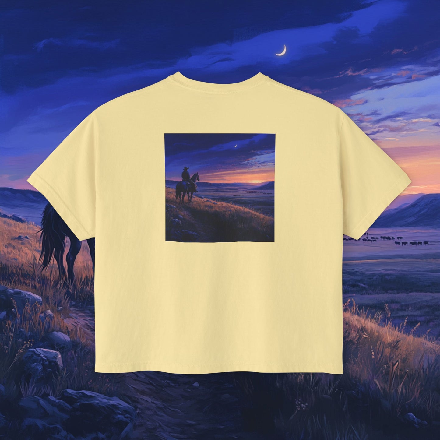 Twilight Cowboy Boxy Tee