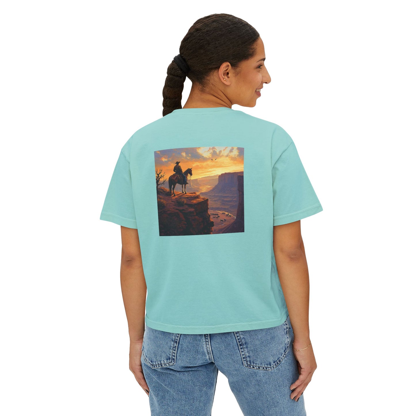 Cowboy Canyon Boxy Tee