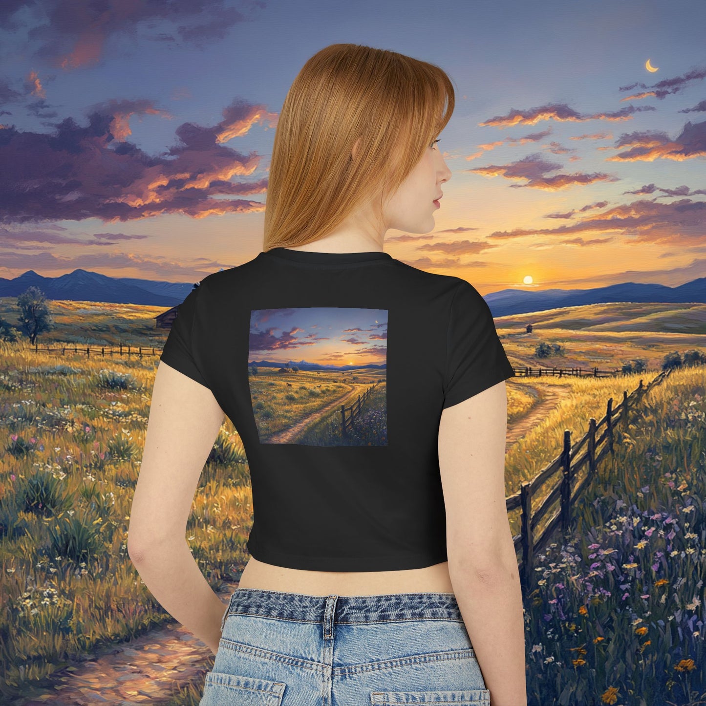 Plains Sunset Crop Top