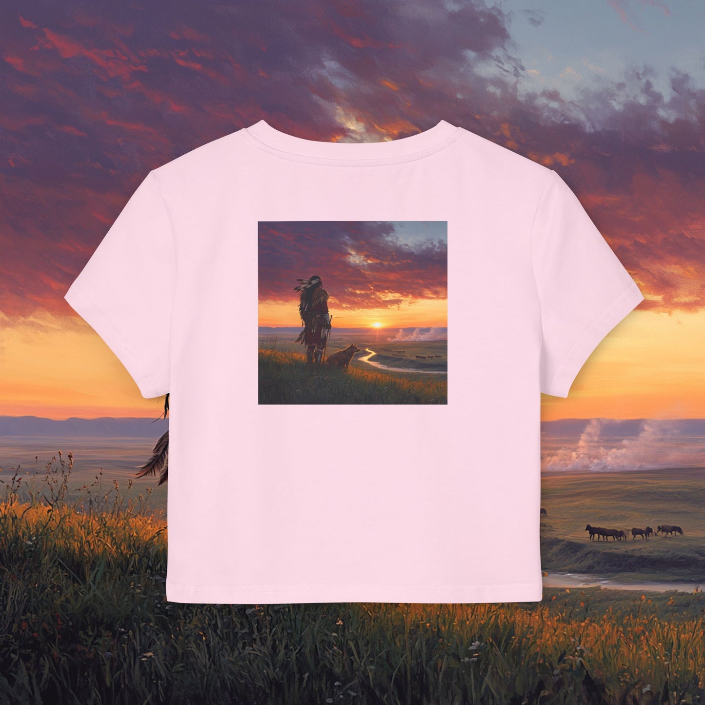 A Warrior's Best Friend Crop Top