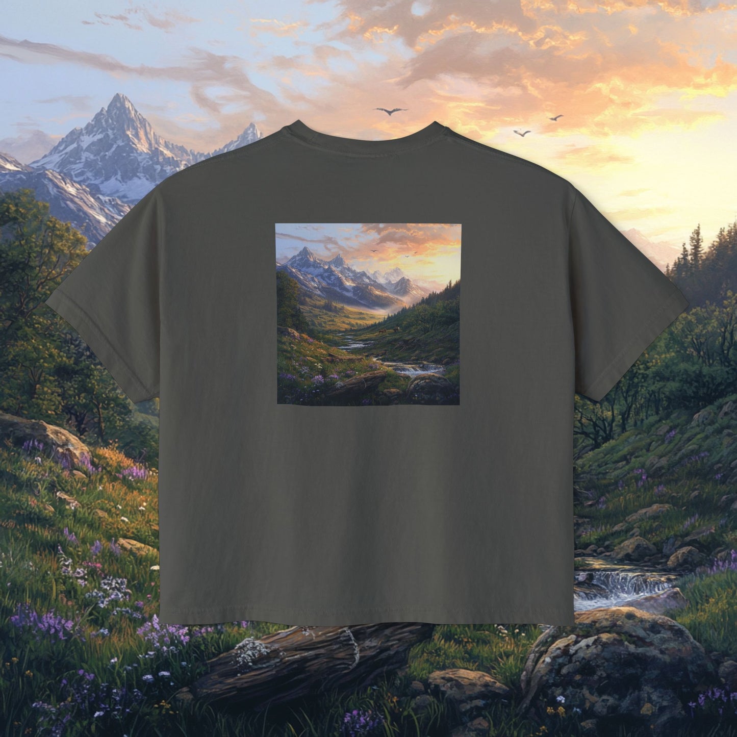 Rocky Mountain Valley Boxy Tee
