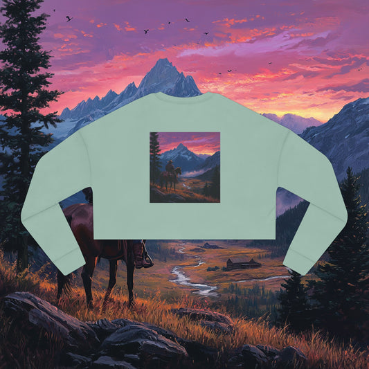 Pink Skies Crop Sweatshirt