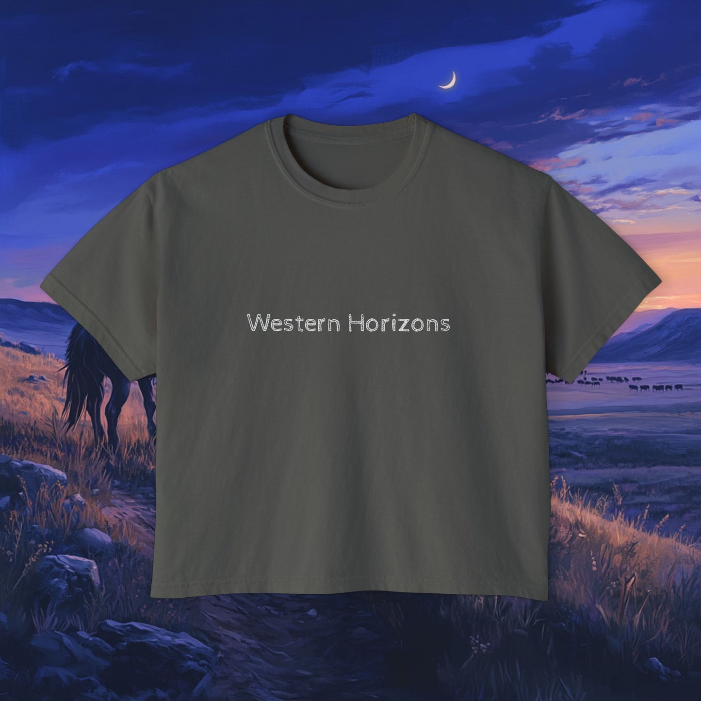 Twilight Cowboy Boxy Tee