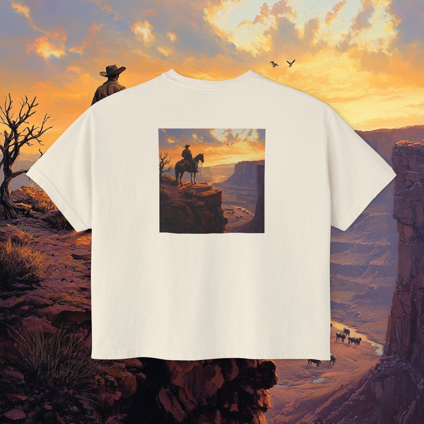 Cowboy Canyon Boxy Tee