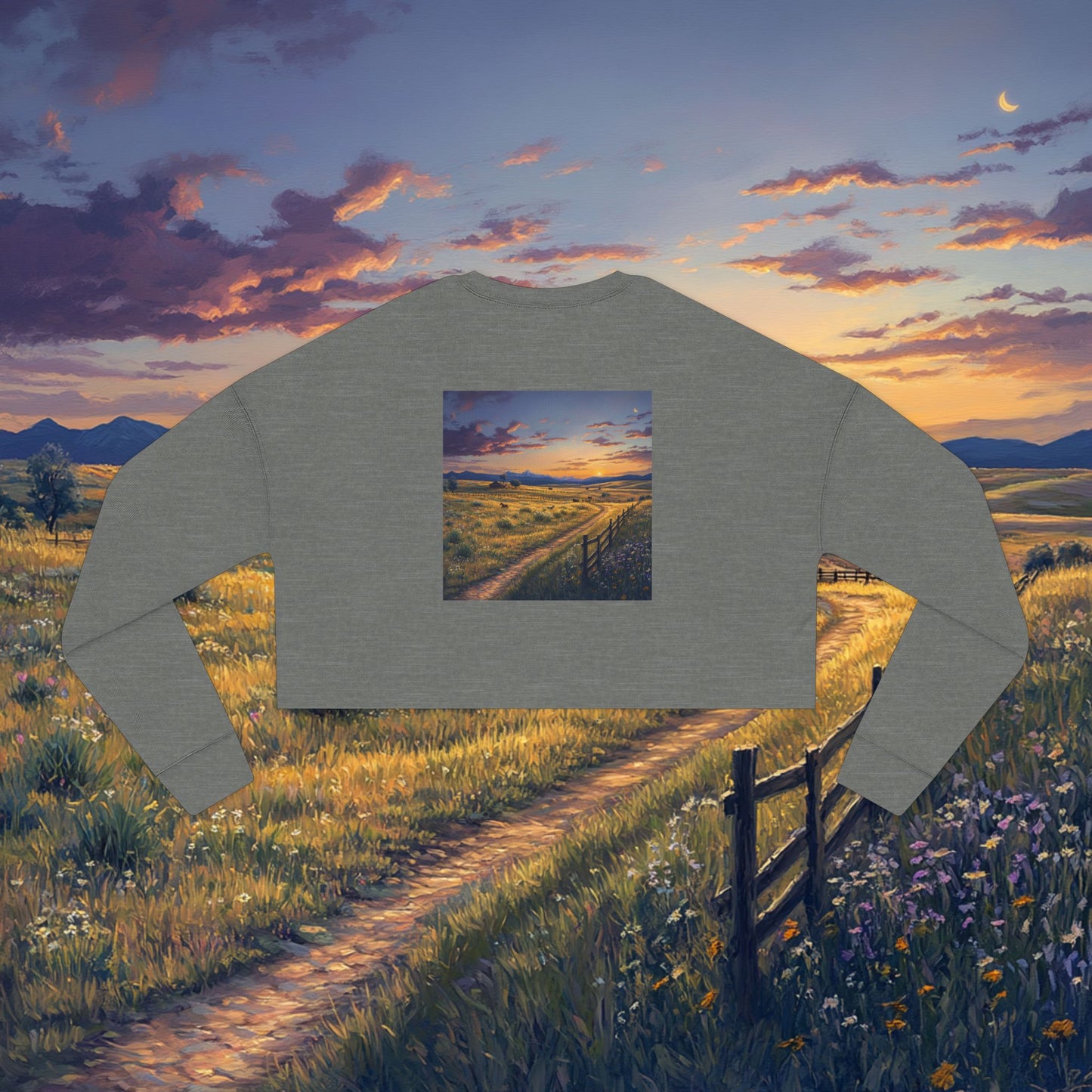 Plains Sunset Crop Sweatshirt