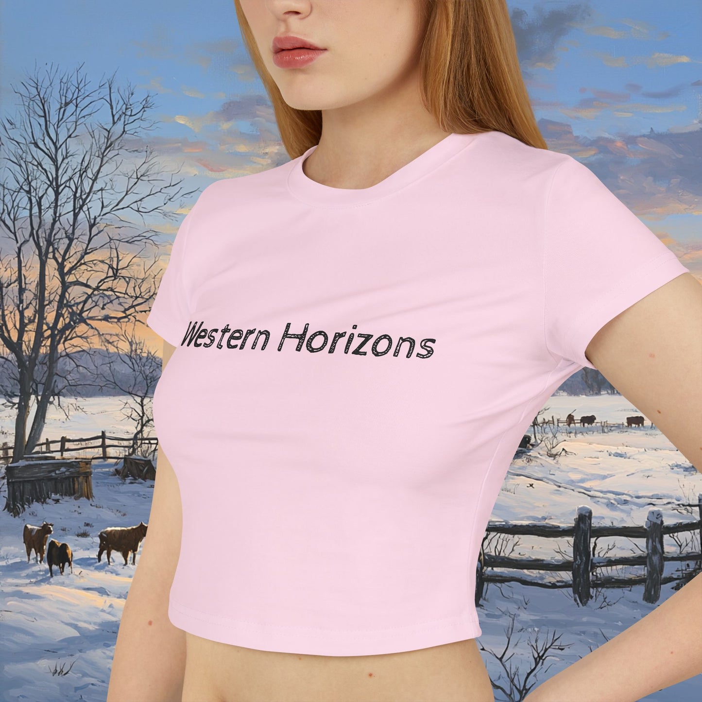 Winter Cabin Crop Top