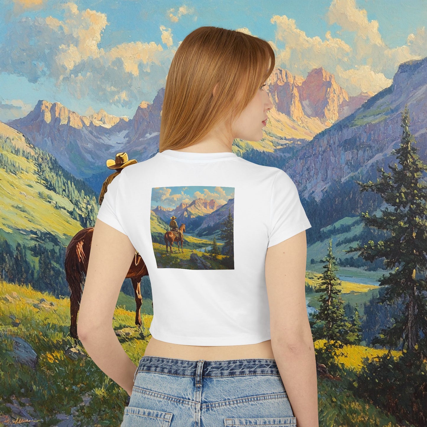 Starin' Cowboy Crop Top