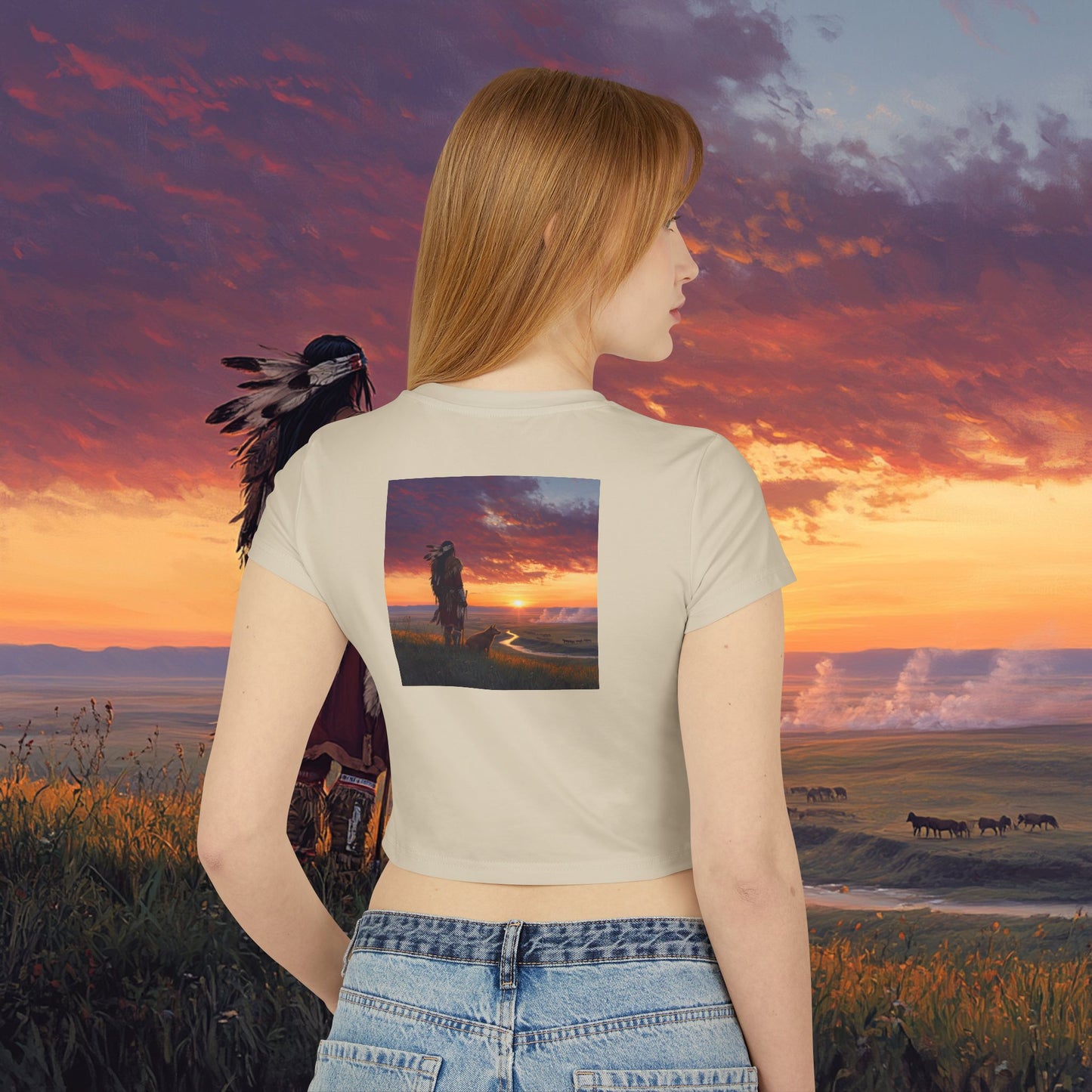 A Warrior's Best Friend Crop Top