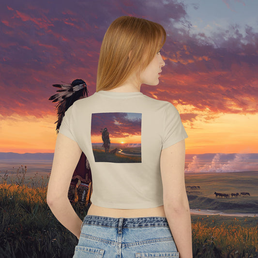 A Warrior's Best Friend Crop Top