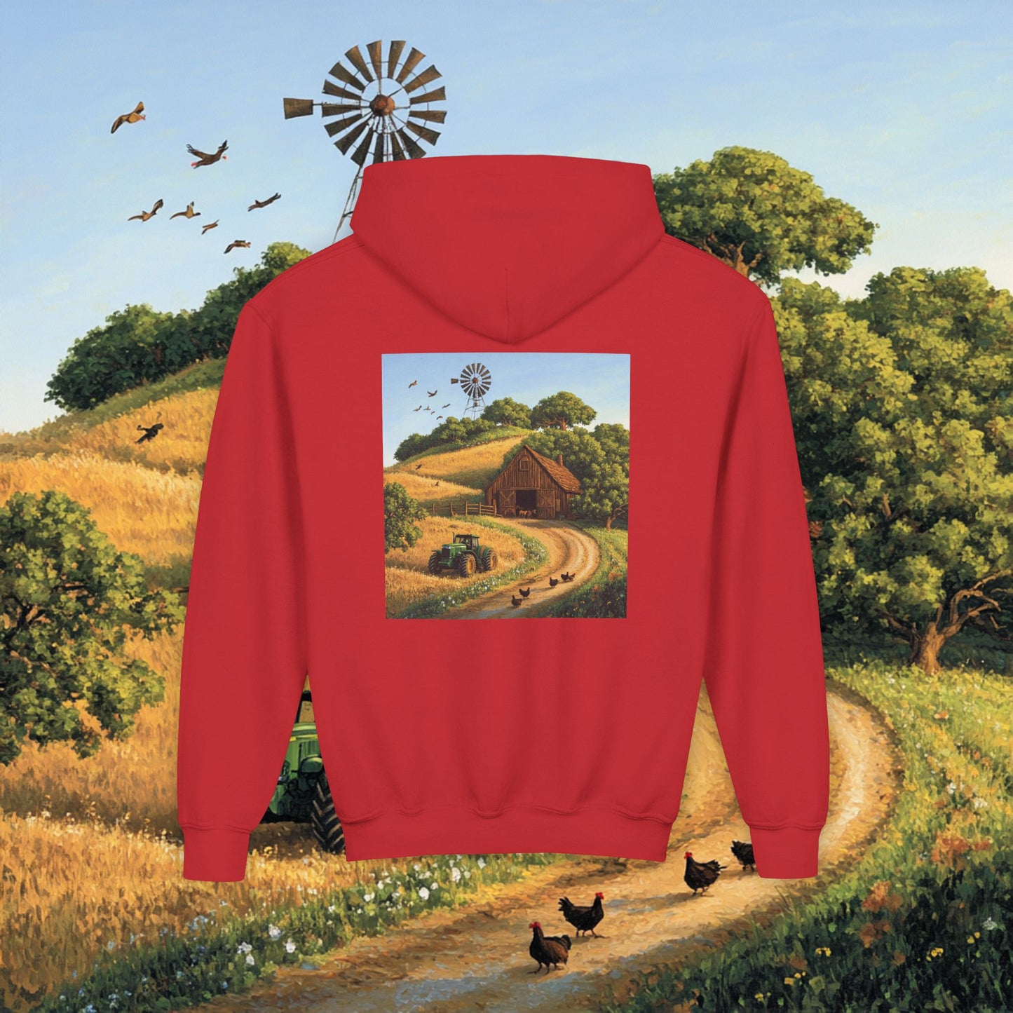 Farm Barn Kids Hoodie