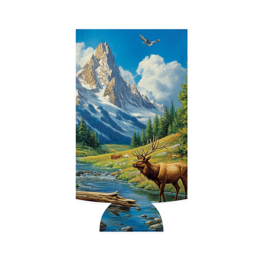 Elk Mountain Slim Can Koozie