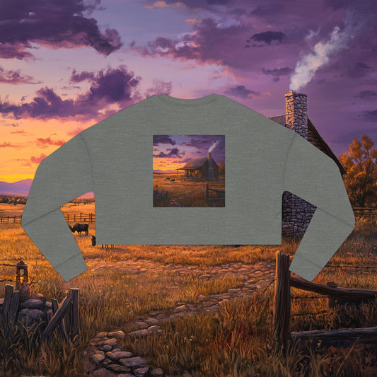 Settling Down Crop Sweatshirt