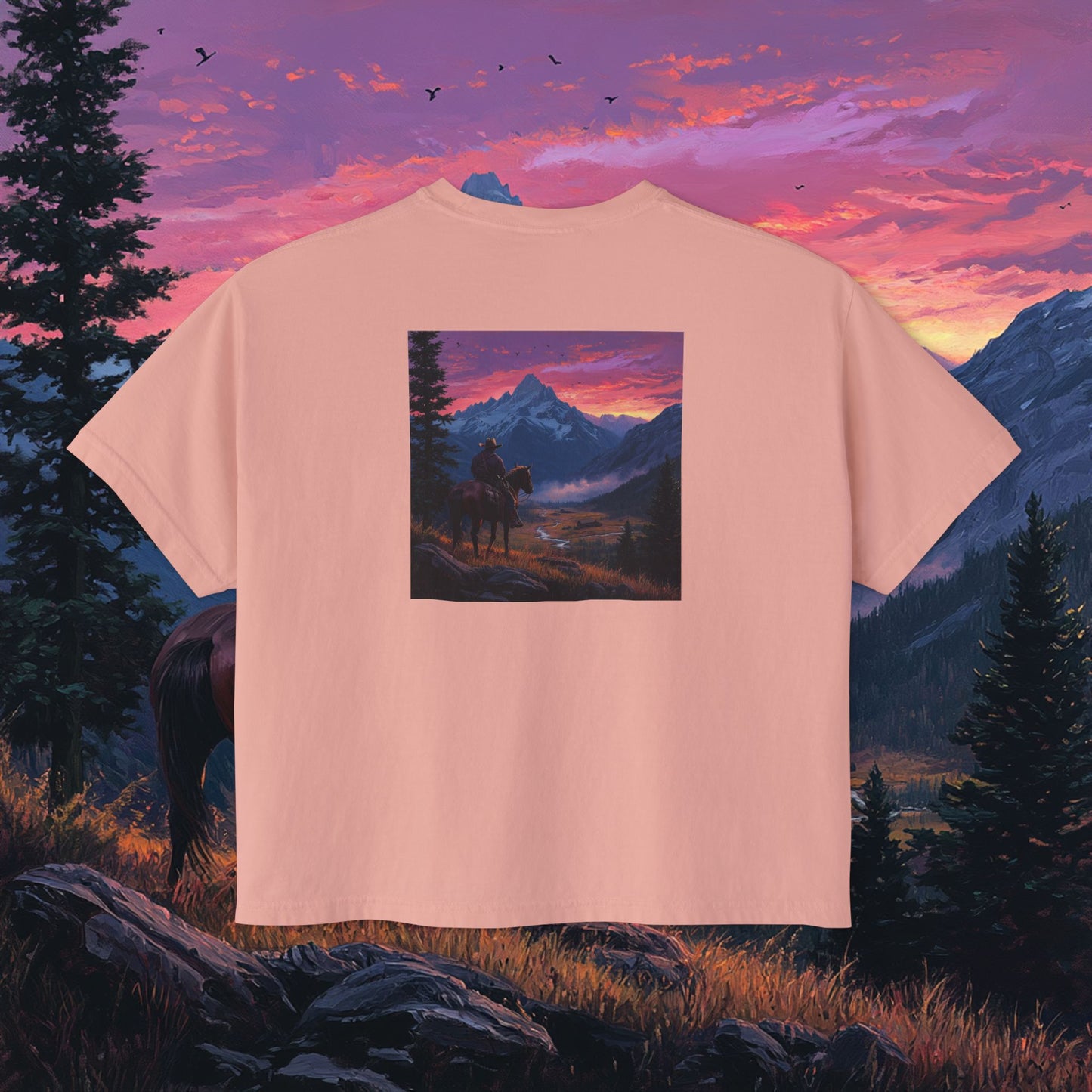 Pink Skies Boxy Tee
