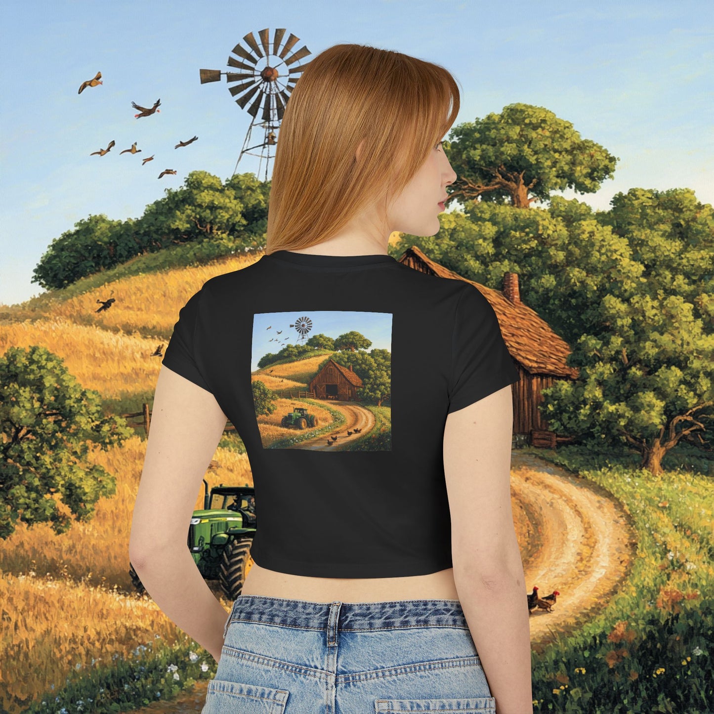 Farm Barn Crop Top