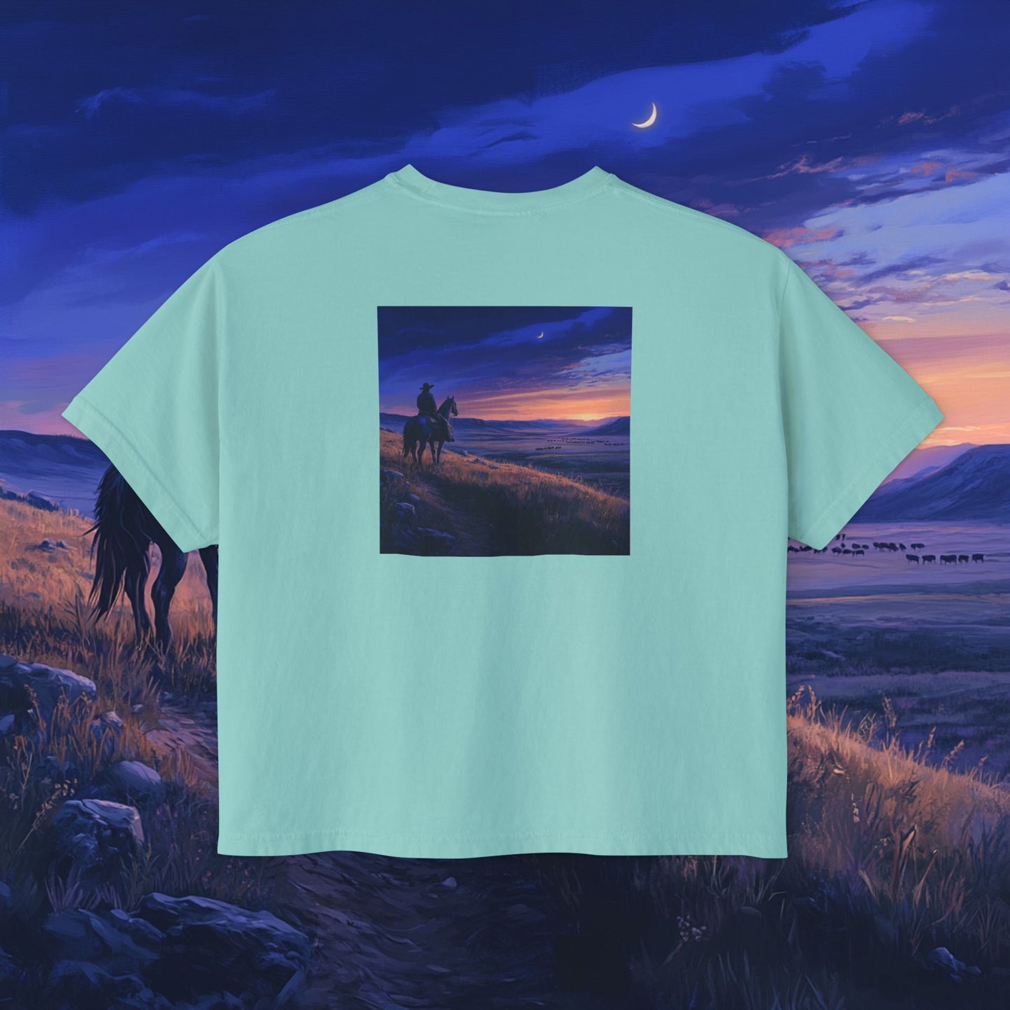 Twilight Cowboy Boxy Tee