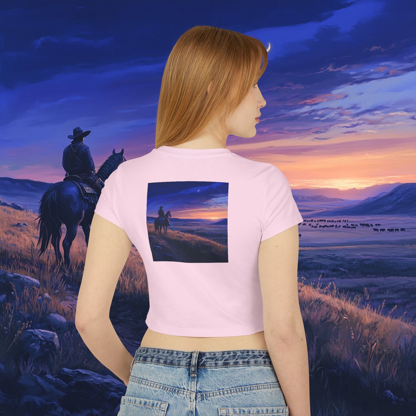 Twilight Cowboy Crop Top