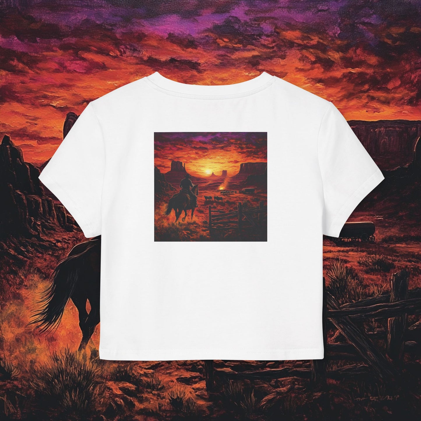 Cowboy Sunset Crop Top