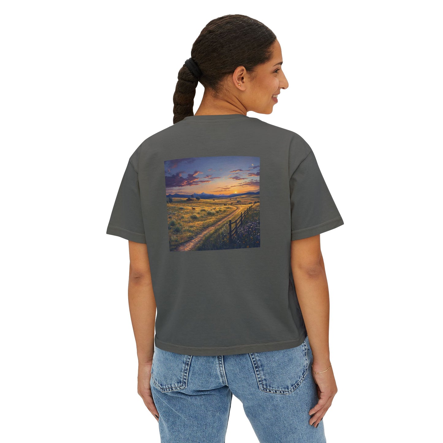 Plains Sunset Boxy Tee