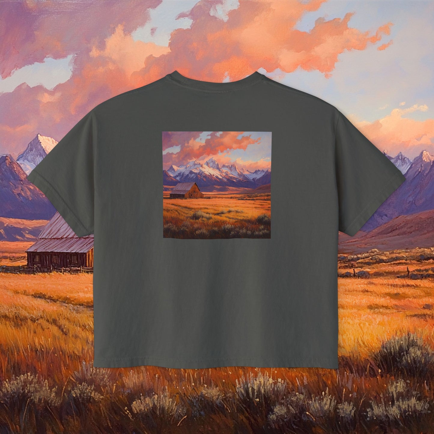 Rustic Prairie Barn Boxy Tee