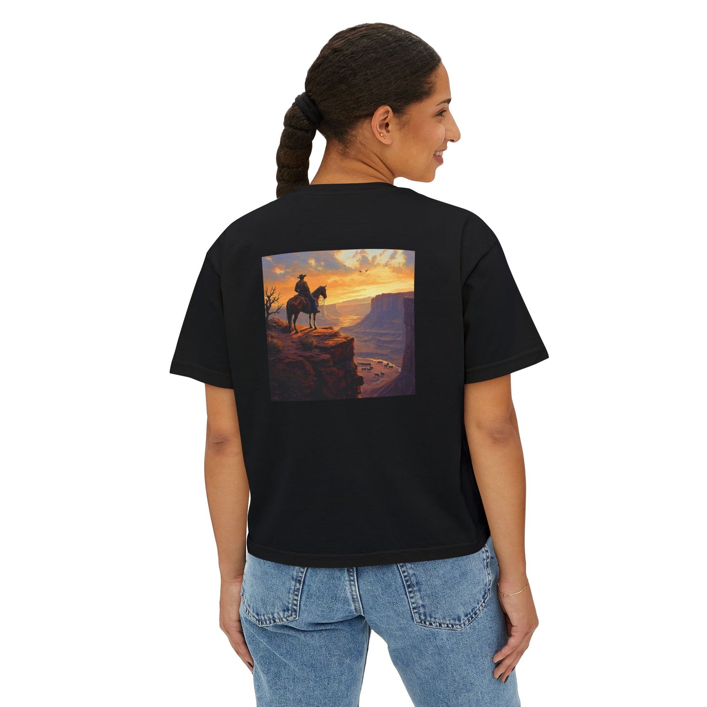 Cowboy Canyon Boxy Tee