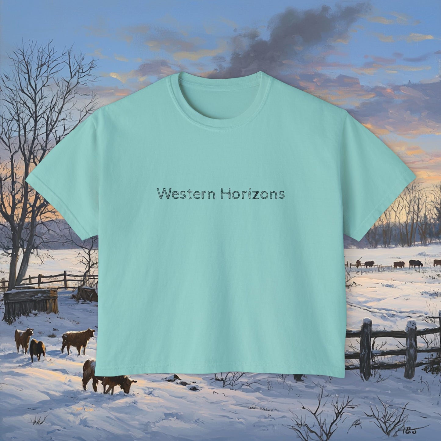 Winter Cabin Boxy Tee