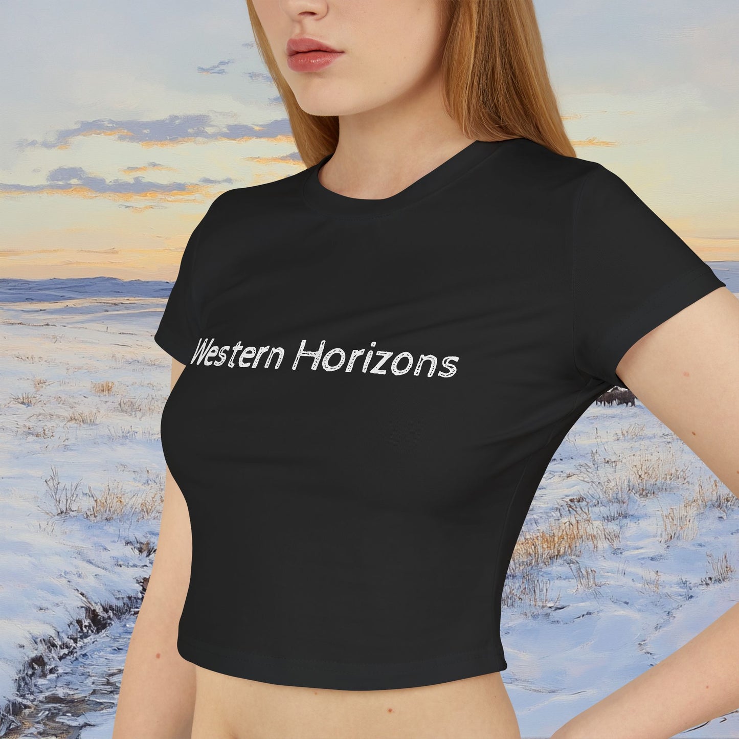 Winter Western Plains Crop Top