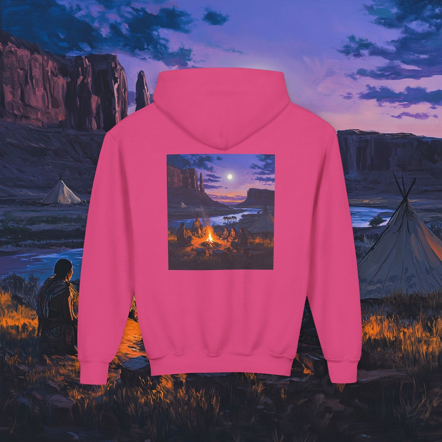 Tribal Gathering Kids Hoodie