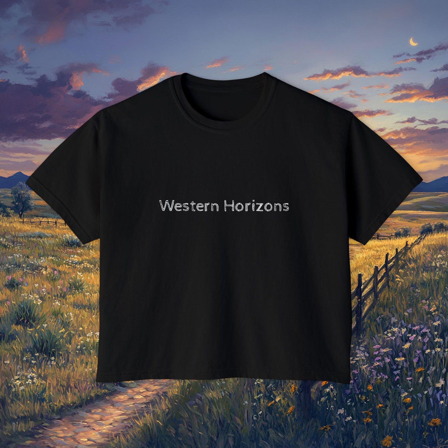 Plains Sunset Boxy Tee