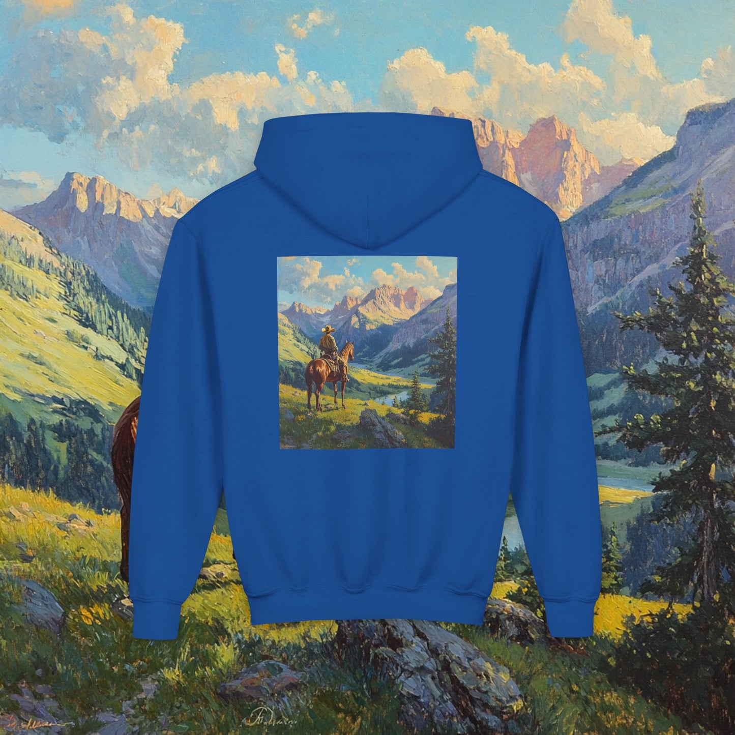 Starin' Cowboy Kids Hoodie