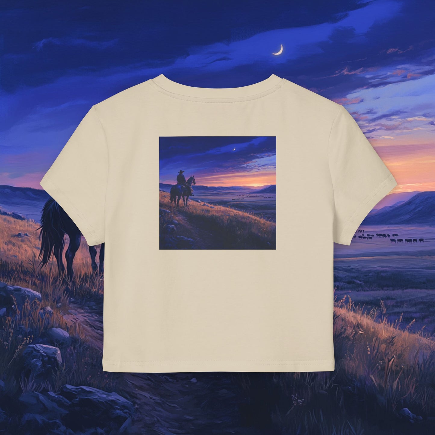 Twilight Cowboy Crop Top