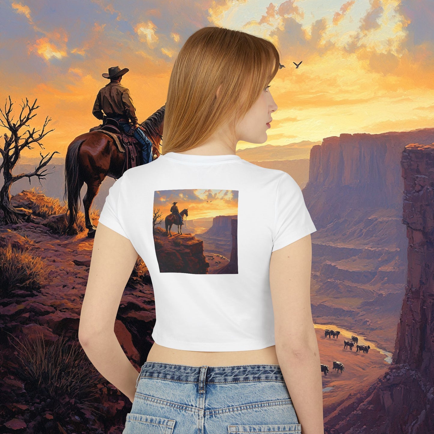 Cowboy Canyon Crop Top