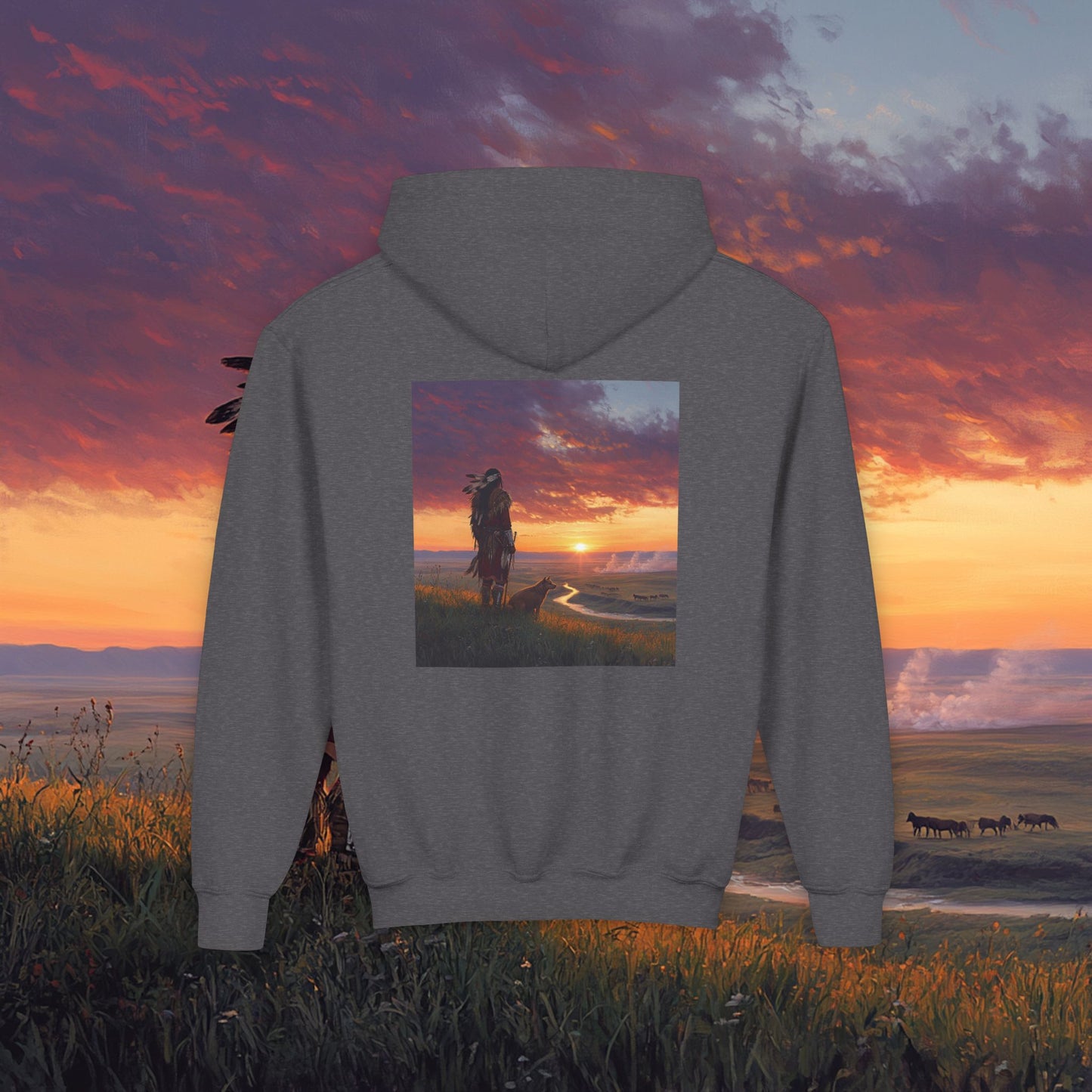 A Warrior's Best Friend Kids Hoodie