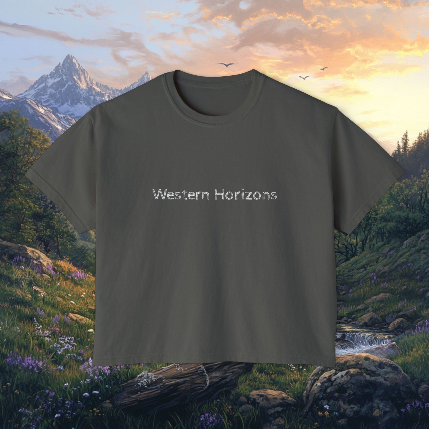 Rocky Mountain Valley Boxy Tee