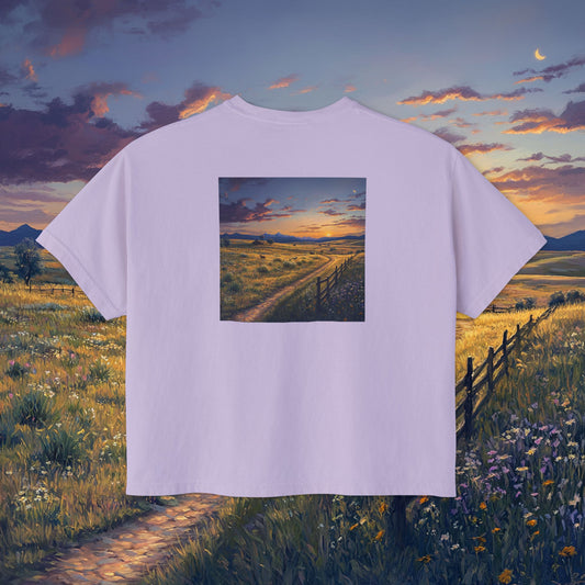 Plains Sunset Boxy Tee