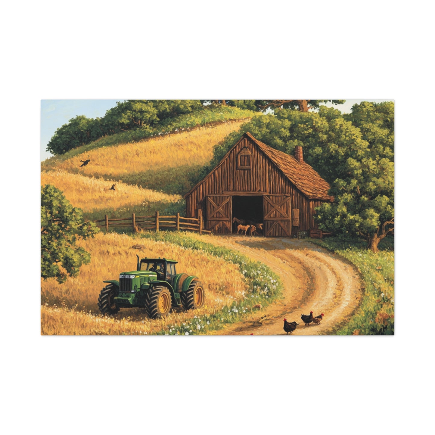 Farm Barn Canvas