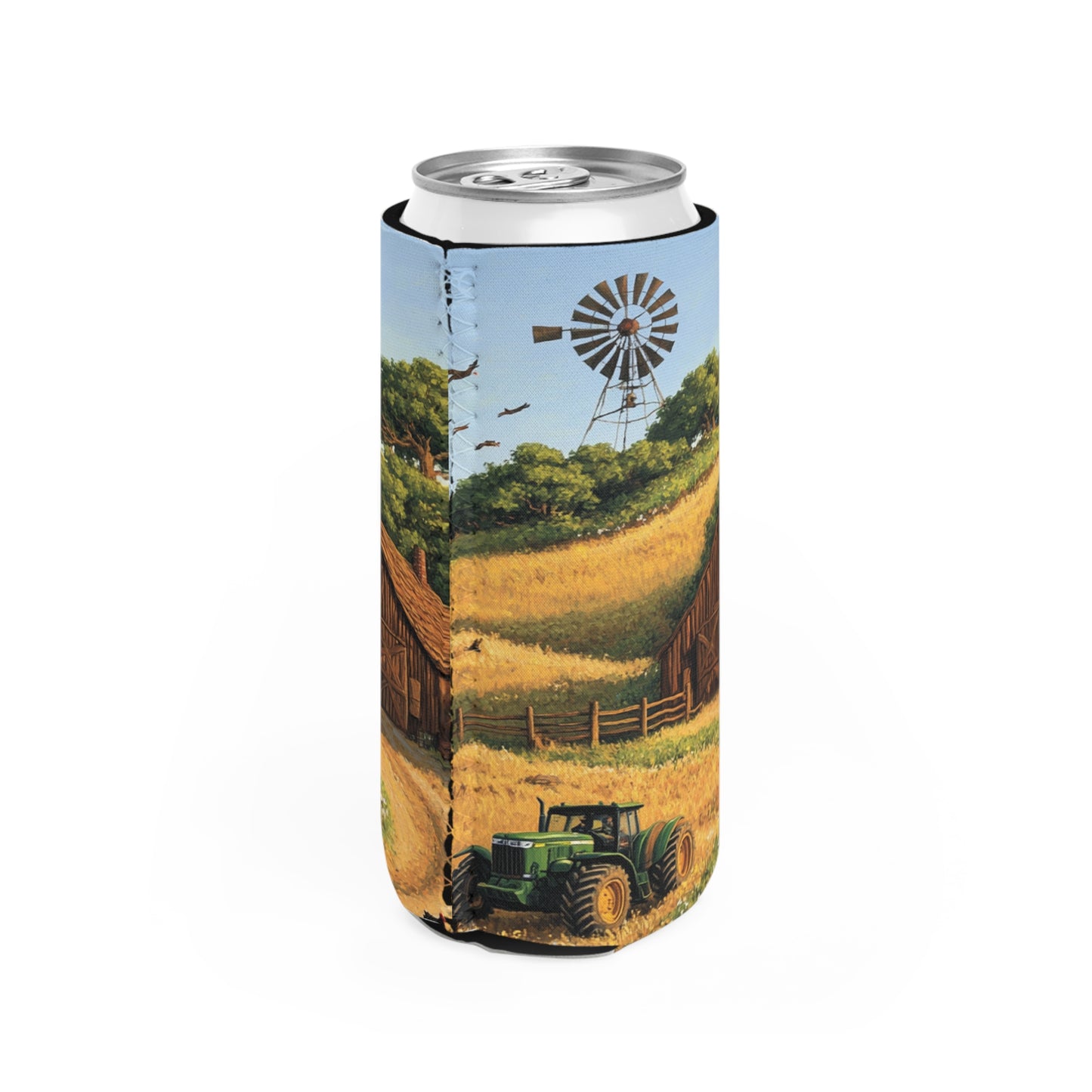 Farm Barn Slim Can Koozie