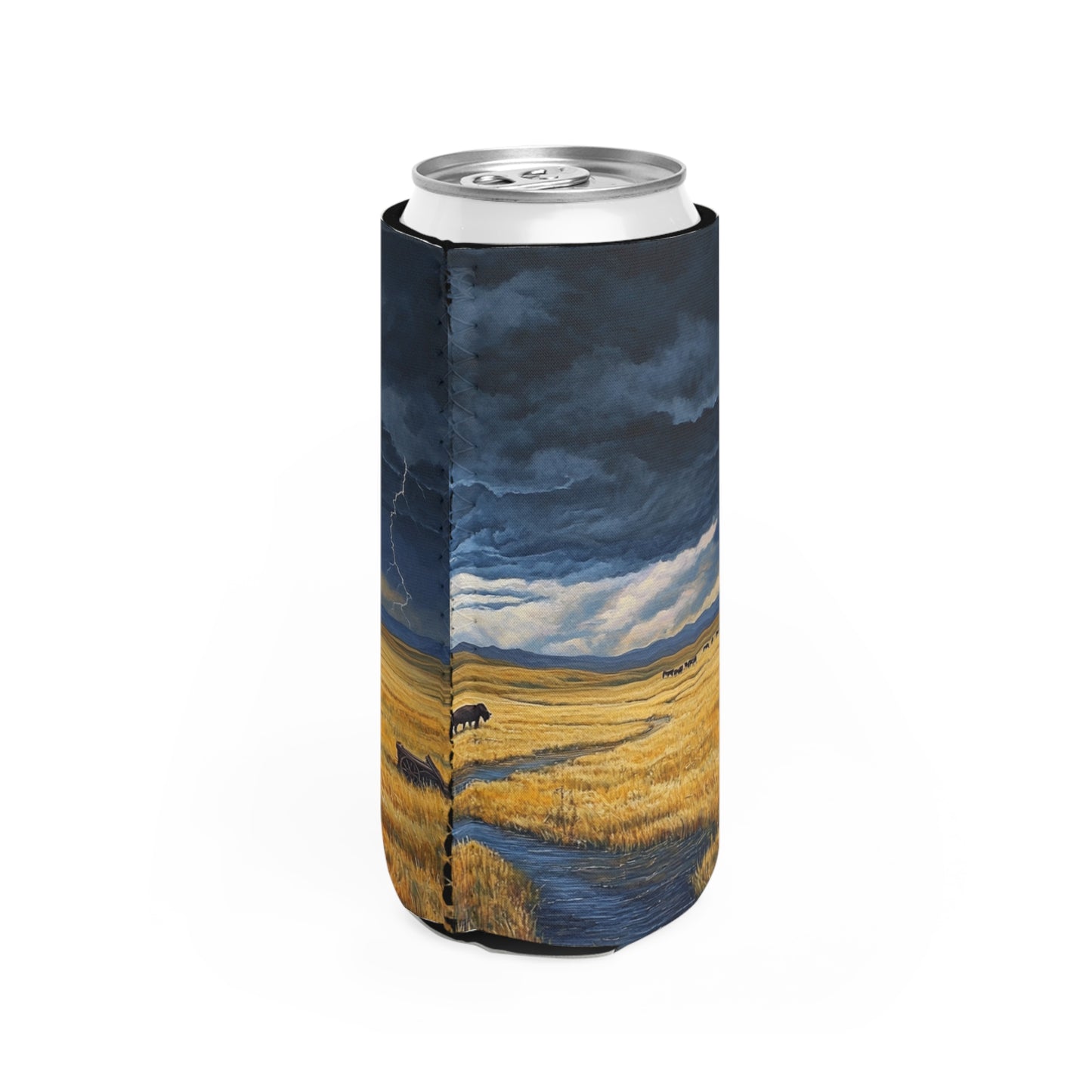 A Storm's Brewing Slim Can Koozie