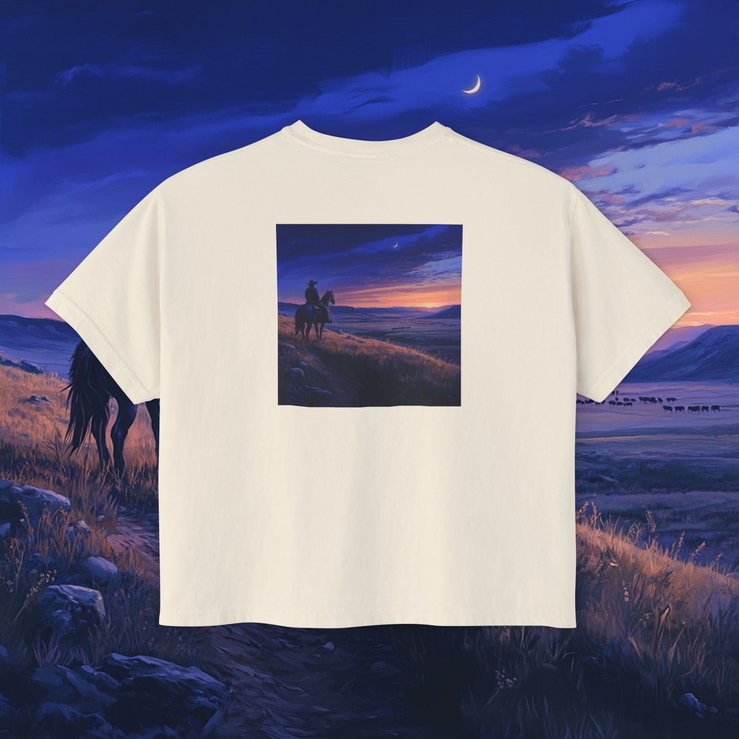 Twilight Cowboy Boxy Tee