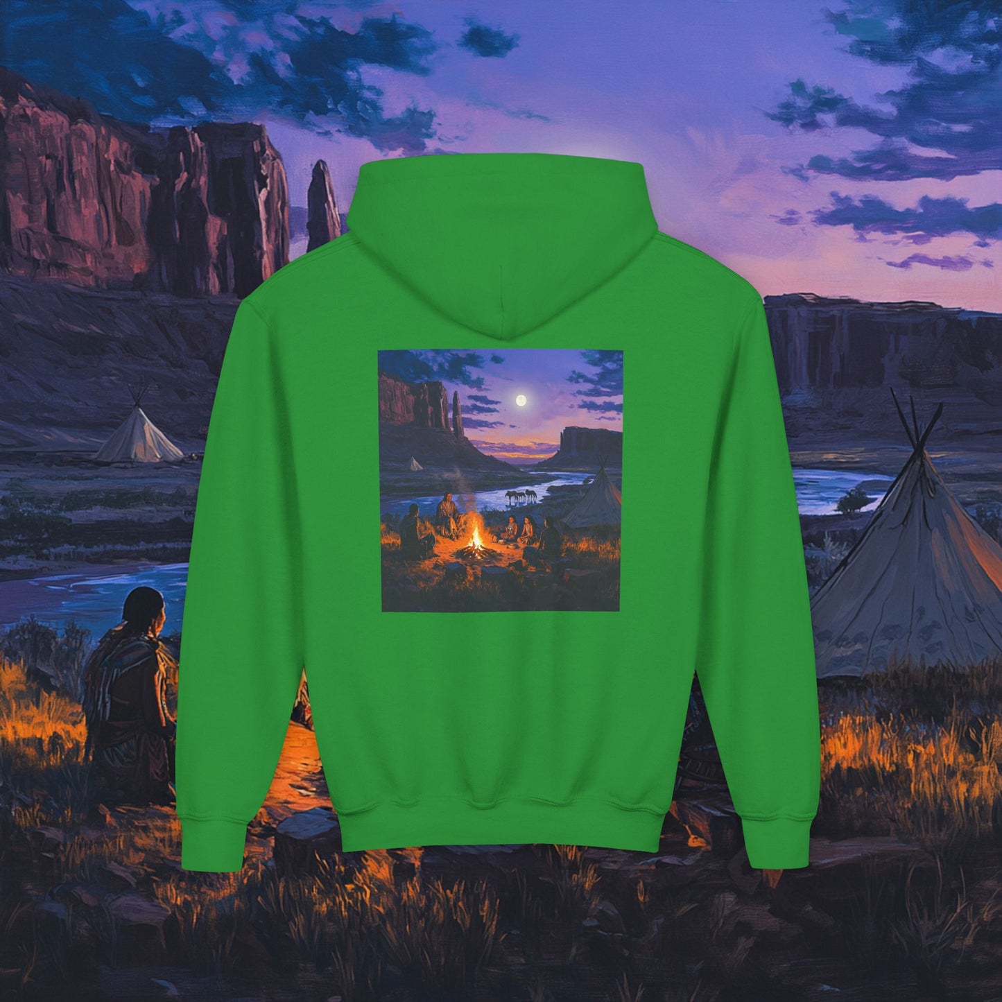 Tribal Gathering Kids Hoodie