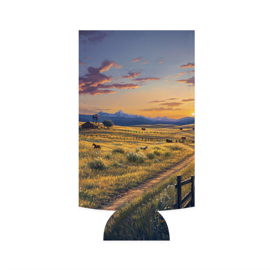 Plains Sunset Slim Can Koozie