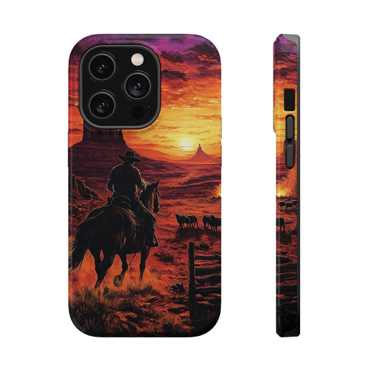 Cowboy Sunset Phone Case