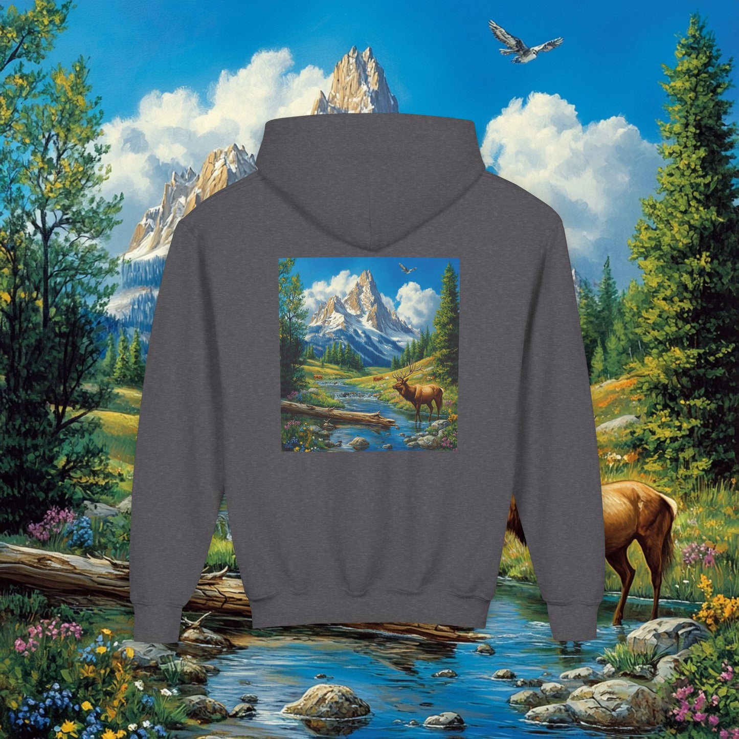 Elk Mountain Kids Hoodie