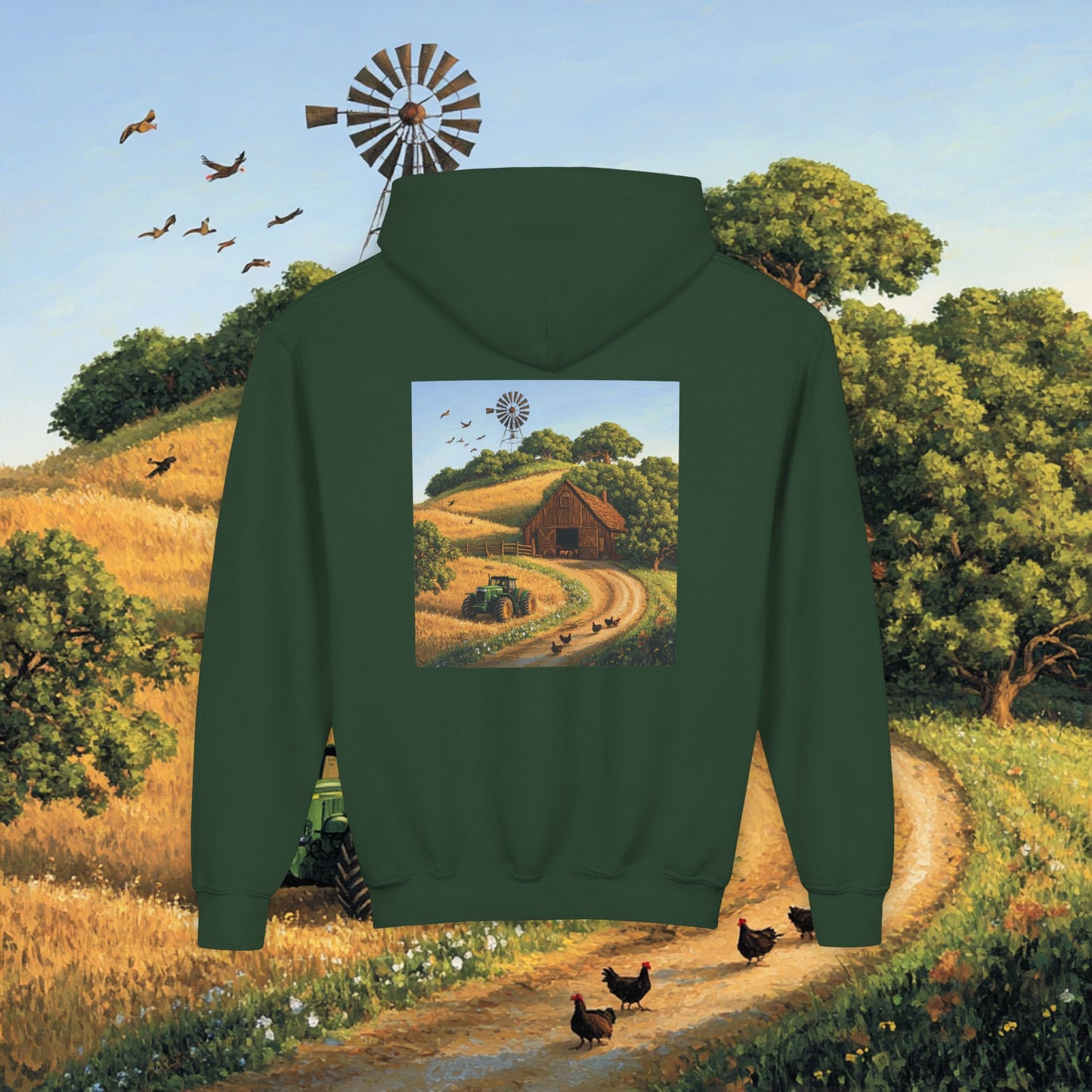 Farm Barn Kids Hoodie