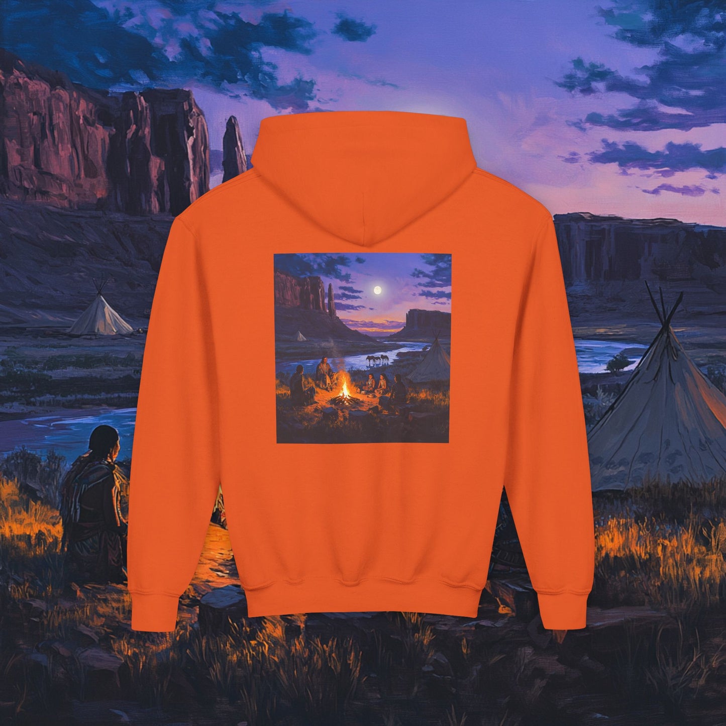Tribal Gathering Kids Hoodie