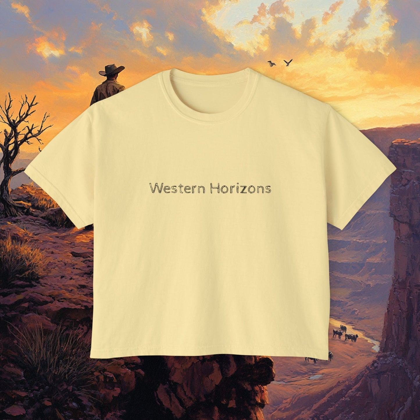 Cowboy Canyon Boxy Tee
