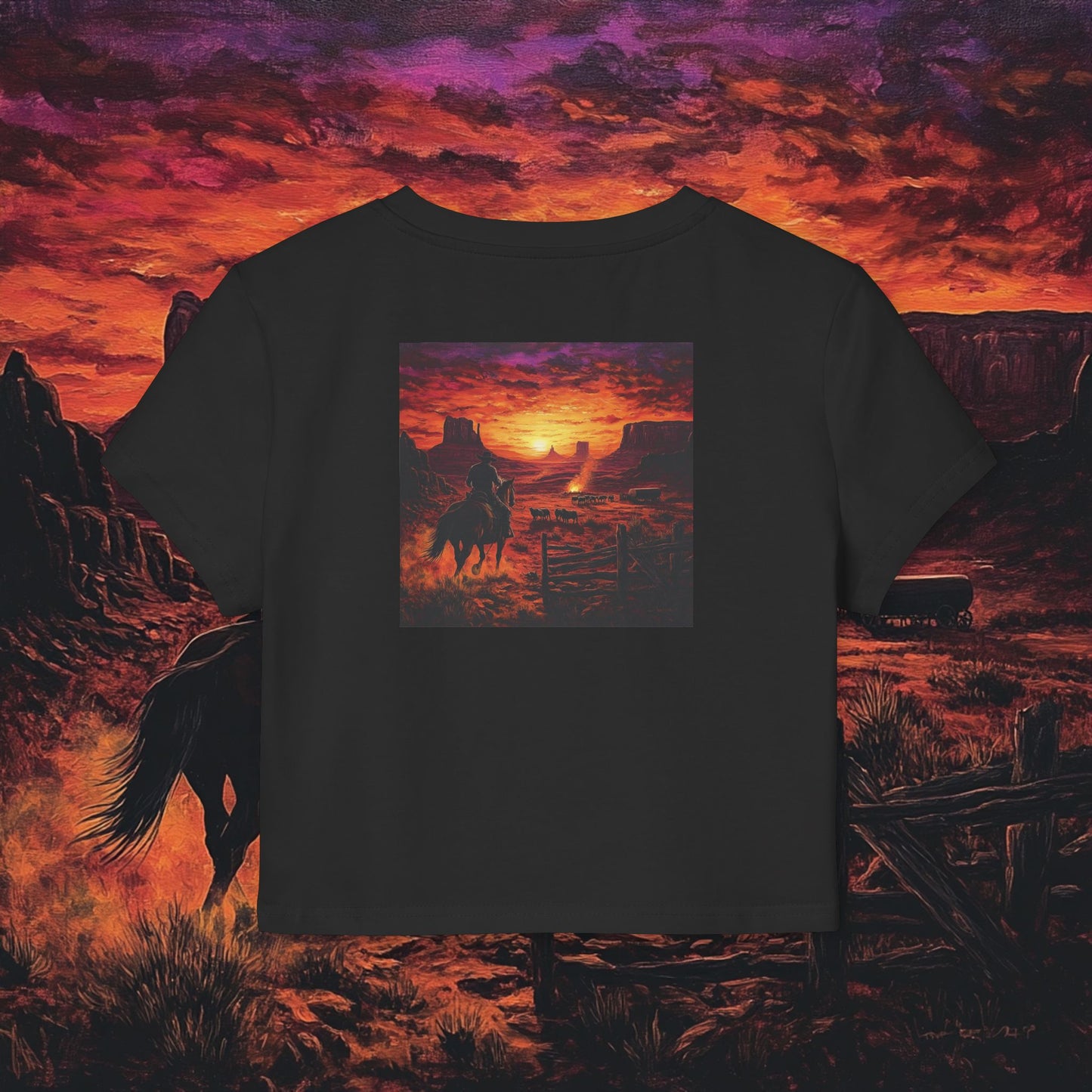 Cowboy Sunset Crop Top